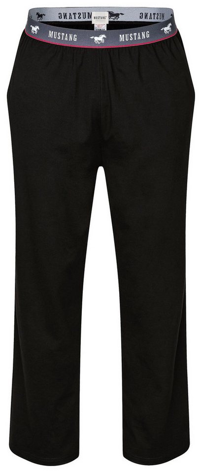 MUSTANG Loungepants Long Pants Lounge Hose Trousers Freizeithose Schlafanzugshose roter Kontraststreifen und Mustangbranding MUSTANG Loungepants Long Pants Lounge Hose Trousers Freizeithose Schlafanzugshose roter Kontraststreifen und Mustangbranding von MUSTANG