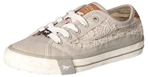 MUSTANG Mädchen 5024-319-22 Sneaker Low-Top, Hellgrau, 33 EU von MUSTANG