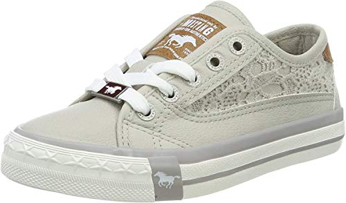 MUSTANG Damen 5024-319-22 Sneaker Low-Top, Hellgrau, 37 EU von MUSTANG