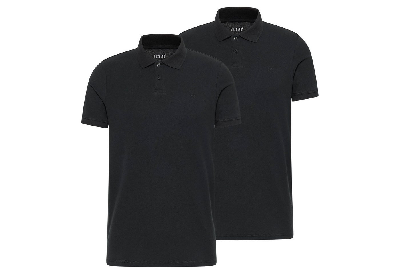 MUSTANG Poloshirt Herren Poloshirt 2er Pack Baumwolle Style Palco 2P (Packung, 2er Pack) von MUSTANG