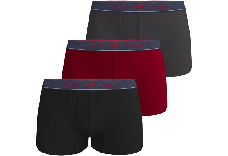 MUSTANG Retro Boxer LUAN Retro-Pants Herren Unterhose Boxershorts 3er-Pack (Spar-Set, 3-St) enge Passform, perfekter Sitz, elastischer Bund, maximaler Komfort von MUSTANG