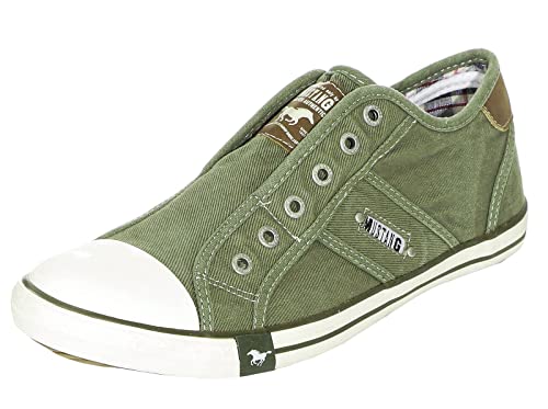 MUSTANG Shoes Herren Sneaker Schuhe 4058-401-77 Oliv 43 von MUSTANG