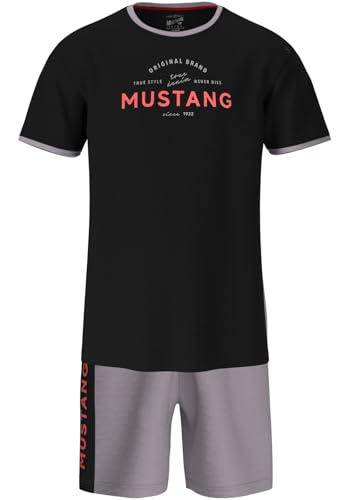 MUSTANG Short Set Schlafanzug Nachtwäsche Pyjama Oeko-TEX Standard 100 für Männer von MUSTANG