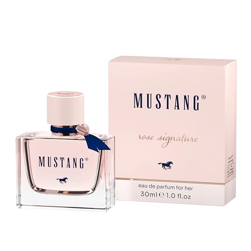MUSTANG Signature for her Parfüm Damen, 30ml I Blumig-holziges Eau de Parfum Damen I Frauen Parfüm für jedes Alter I Feminin, leicht & elegant mit Pfirsichblüte, Maiglöckchen, Patchouli von MUSTANG