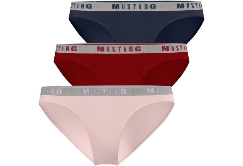 MUSTANG Slip Tara Unterhose Slip Unterwäsche Dessous Lingerie (Set, 3-St) Kuschelweich - Atmungsaktiv - Formstabil - Sportliche Passform von MUSTANG