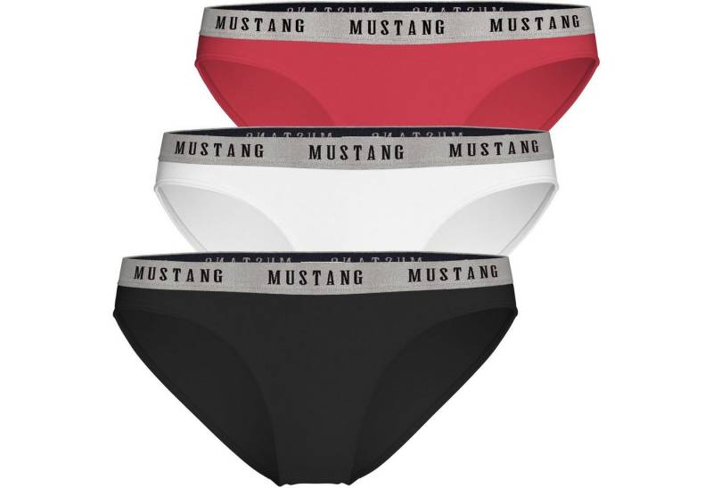 MUSTANG Slip Tara Unterhose Slip Unterwäsche Dessous Lingerie (Set, 3-St) Kuschelweich - Atmungsaktiv - Formstabil - Sportliche Passform von MUSTANG