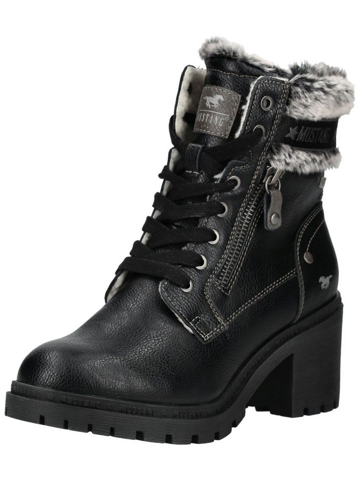 MUSTANG Stiefelette Lederimitat/Textil . High-Heel-Stiefelette von MUSTANG