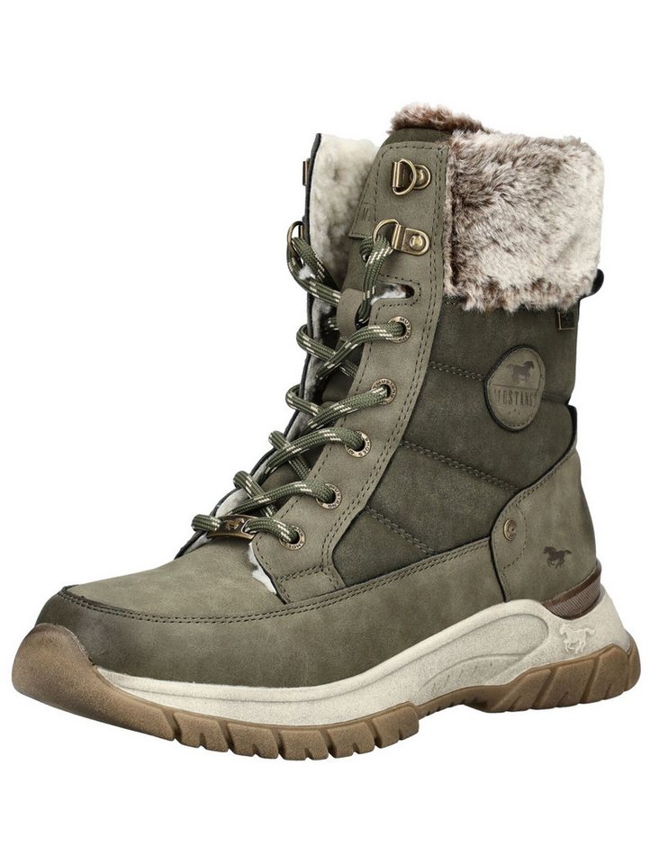 MUSTANG Stiefelette Lederimitat/Textil . Schnürstiefelette von MUSTANG