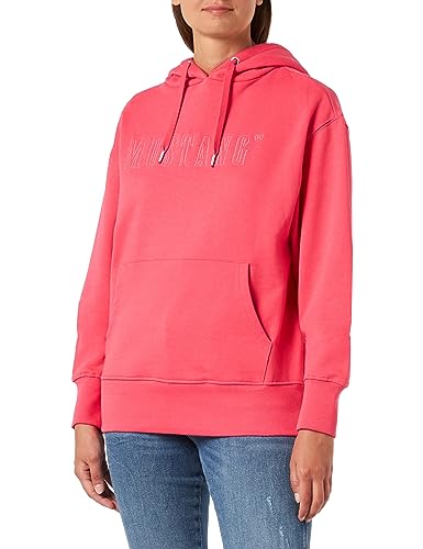 MUSTANG Damen Style Bianca H Logo Kapuzenpullover, Rouge Red 8282, XS von MUSTANG