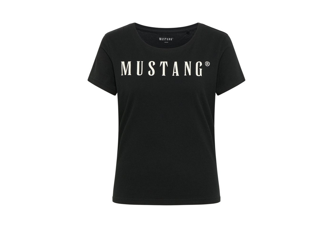 MUSTANG T-Shirt Damen T-Shirt 1er Pack Baumwolle Style Alma (Packung, 1er Pack) von MUSTANG