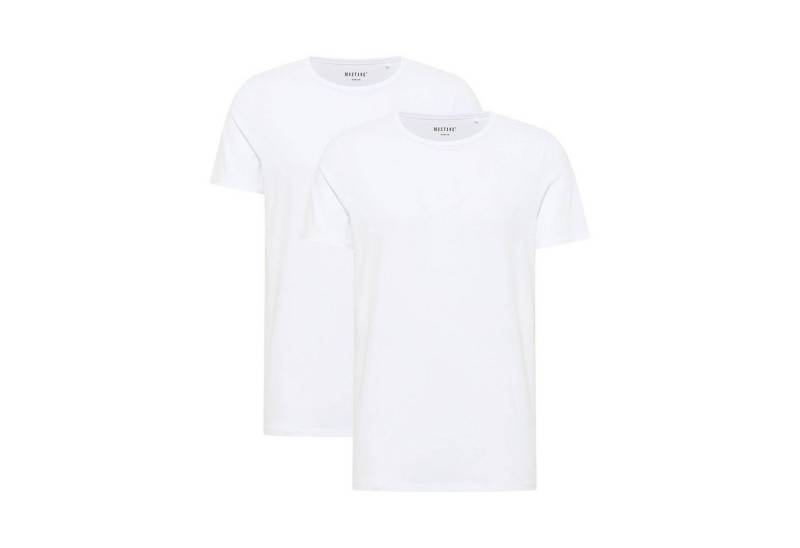 MUSTANG T-Shirt Herren T-Shirt 2er Pack Baumwolle (Packung, 2er Pack) von MUSTANG