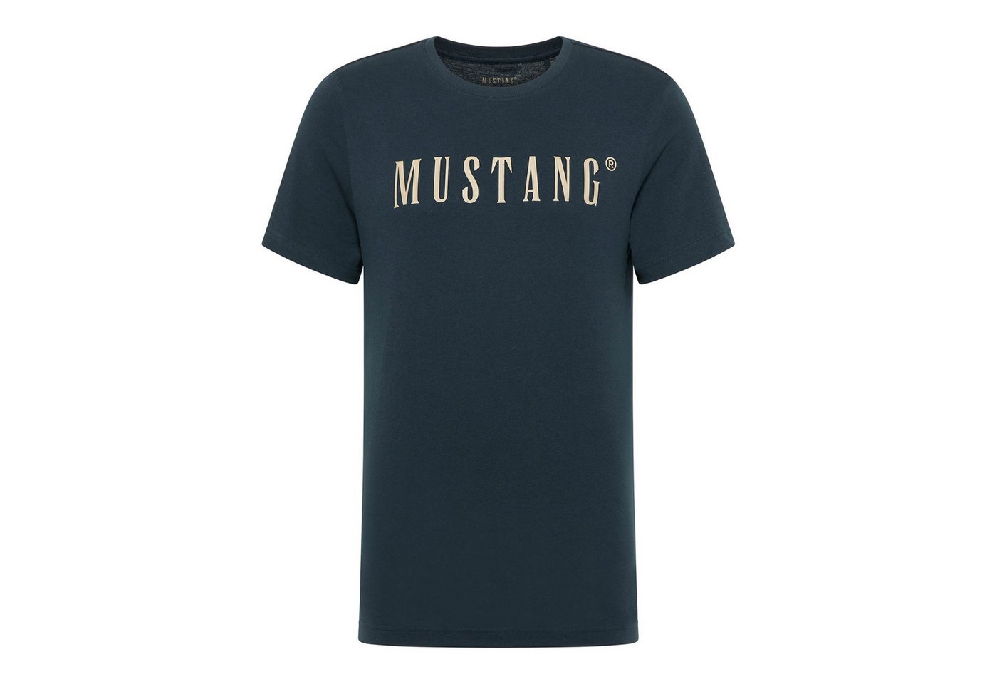 MUSTANG T-Shirt Herren T-Shirt 1er Pack Baumwolle Style Austin (Packung, 1er Pack) von MUSTANG