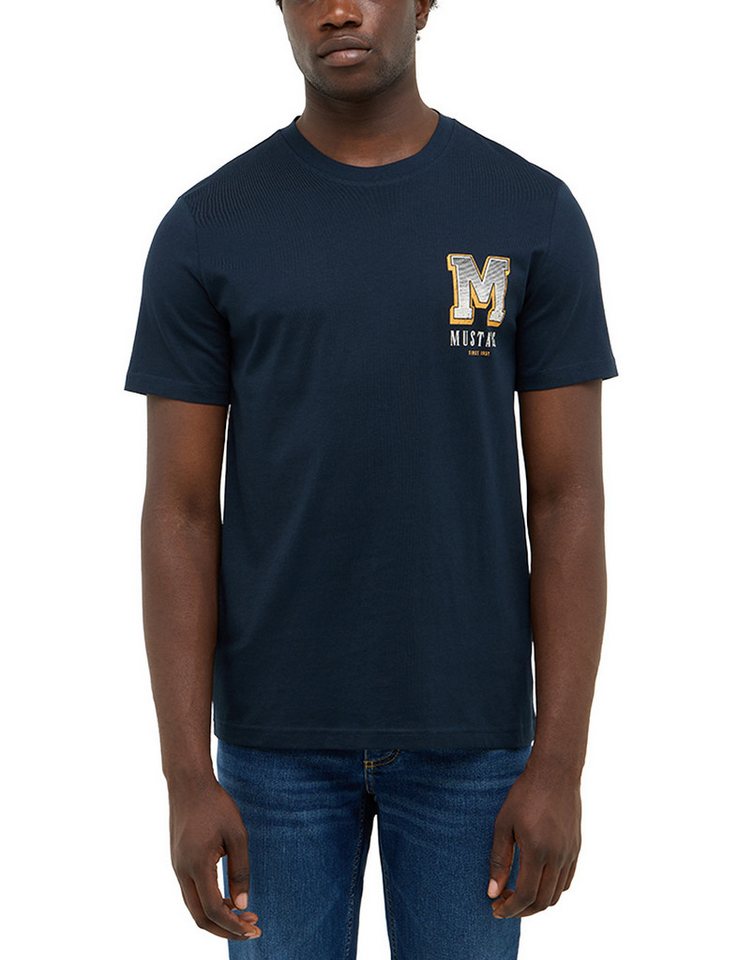 MUSTANG T-Shirt Stlye Austin mit Logo Print von MUSTANG