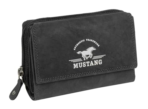 MUSTANG Tampa Wallet Leather Top Opening Black von MUSTANG