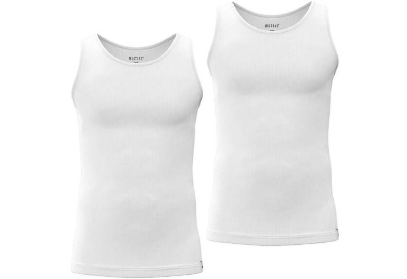 MUSTANG Unterhemd Worker Rib Unterhemd Achselshirt Doppelripp (Spar-Set, 2-St) OEKO-TEX® Standard von MUSTANG