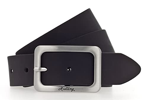 MUSTANG Woman´s Leather Belt 3.5 W110 Black von Mustang