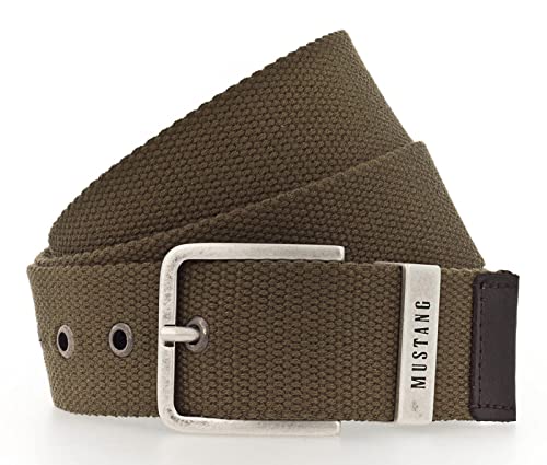 MUSTANG Woven Belt W100 Olive von MUSTANG