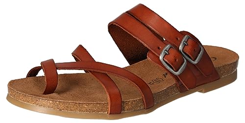 Cosmos Comfort Damen 6106-801-301 Flache Sandale, Kastanie, 37 EU von Cosmos