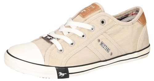 MUSTANG Herren 1099-302-22 Sneaker, Beige Hellgrau, 38 EU von MUSTANG