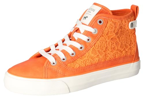 Mustang Damen 1272-502 Sneaker, orange, 37 EU von MUSTANG