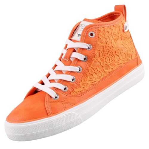 Mustang Damen 1272-502 Sneaker, orange, 42 EU von MUSTANG