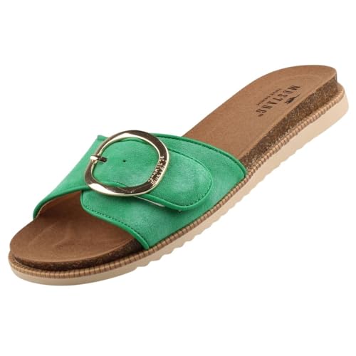 Mustang Damen Pantoletten Grün EU 40 von Mustang