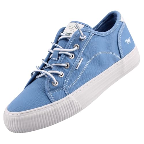 Mustang Damen 1420-304 Sneaker, blau, 38 EU von MUSTANG