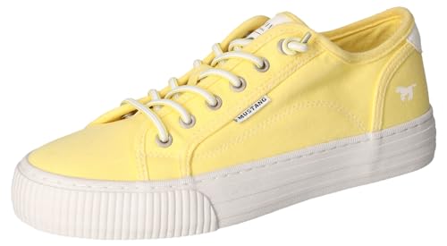 Mustang Damen 1420-304 Sneaker, gelb, 37 EU von MUSTANG