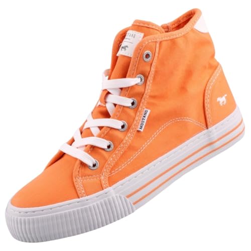 Mustang Damen 1420-506 Sneaker, orange, 37 EU von MUSTANG