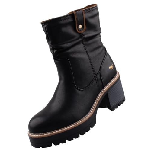 MUSTANG Damen Stiefel gefüttert Schwarz, Schuhgröße:EUR 37 von MUSTANG