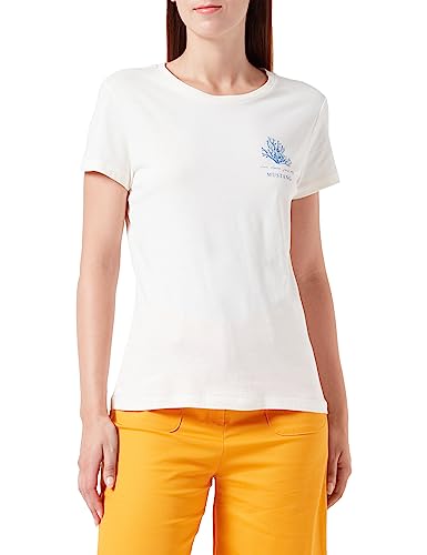Mustang Damen Style Alexia C Print T-Shirt, Flüsterweiß, S von MUSTANG