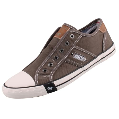 MUSTANG Herren Canvas Sneaker Grau, Schuhgröße:EUR 42 von MUSTANG