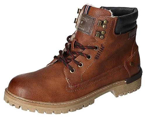 MUSTANG Herren 4142-602 Klassische Stiefel Kurzschaft Stiefel, Cognac, 46 EU von MUSTANG