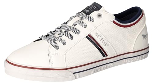 Mustang Herren 4147-309 Sneaker, Weiss, 43 EU von MUSTANG