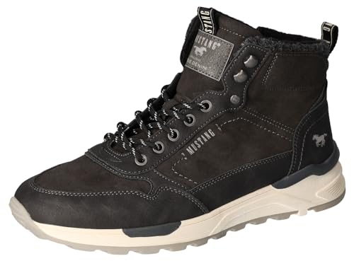 Mustang Herren 4186-502 Stiefelette, dunkelgrau, 44 EU von MUSTANG