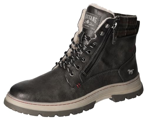 Mustang Herren 4192-602 Stiefelette, dunkelgrau, 44 EU von MUSTANG