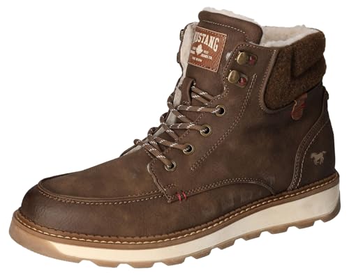 Mustang Herren 4193-601 Stiefelette, Dunkelbraun, 46 EU von MUSTANG