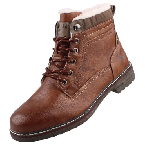 MUSTANG Herren Stiefel gefüttert Cognac EU 41 von MUSTANG