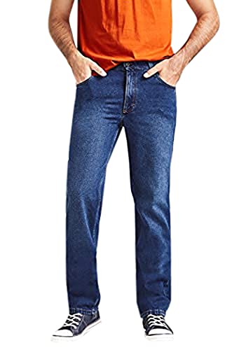 Mustang Herren Straight Jeans Tramper, Blau (Denim Blue Super Dark 5000-980), W35/L32, 1005224 von MUSTANG