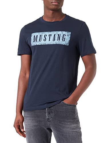 Mustang Herren Style Alex C Print T-Shirt, Weltall, S von MUSTANG