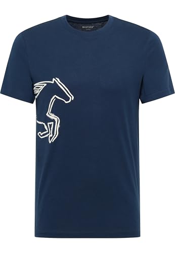 MUSTANG Herren Style Austin T-Shirt, Dress Blues 5334, L EU von MUSTANG