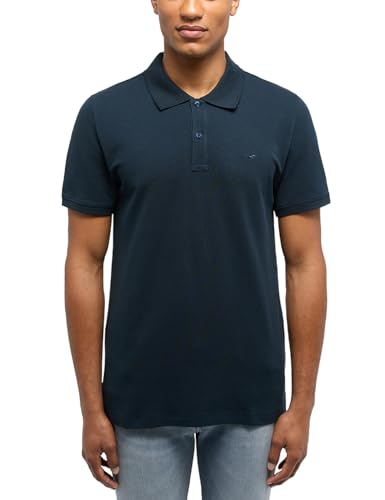 MUSTANG Herren Poloshirt PALCO - Regular Fit S- 6XL Grün Schwarz, Größe:5XL, Farbe:Carbon 4135 von MUSTANG