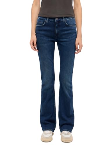 MUSTANG Damen Style Shelby Slim Boot Jeans, Mittelblau, 33W / 32L EU von MUSTANG
