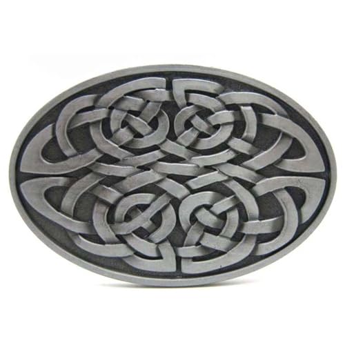MUSVIKY Keltische Gürtelschnalle für Herren Cowboy, Keltischer Knoten Kreuz Runde Western Gürtelschnallen für Geburtstag Halloween, #1 - Keltischer Knoten, Medium MUSVIKY Keltische Gürtelschnalle für Herren Cowboy, Keltischer Knoten Kreuz Runde Western Gürtelschnallen für Geburtstag Halloween, #1 - Keltischer Knoten, Medium von MUSVIKY