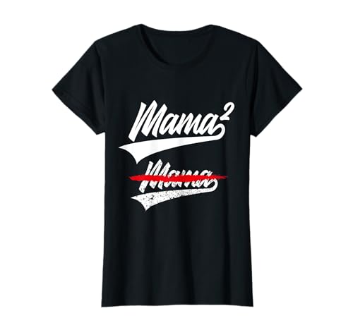 MAMA HOCH 2 KINDER MUTTERTAG WERDENDE MAMA T-Shirt von MUTTER ZWEI KINDER