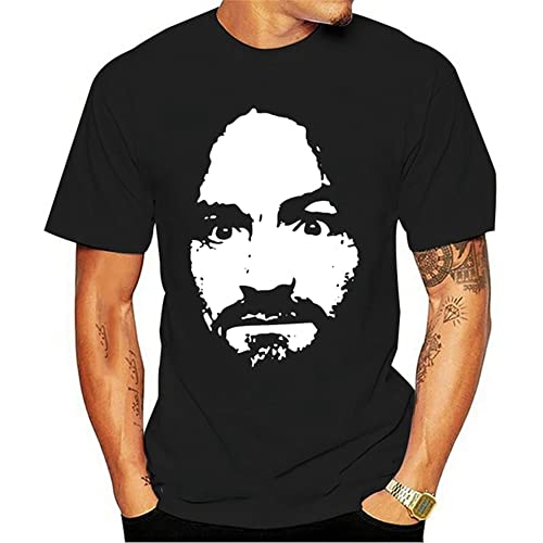 Charles Manson Mens T-Shirt Black XXL von MUTU