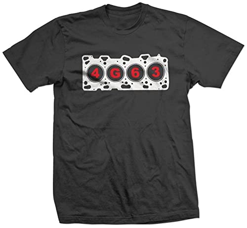 Fashion 4G63 Engine Gasket Evo VIII IV Eclipse DSM T-Shirt. Cotton O-Neck Short Sleeve Men's T Shirt Black L von MUTU