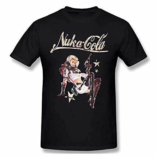 Wasteland Men 100% Cotton T Shirt Graphic PlSize Nuka-Cola Pinup Oversized Tops Black L von MUTU