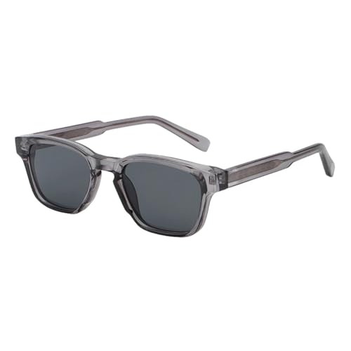 Braun-grüne modische Sonnenbrille für Männer, quadratische Acetat-Sonnenbrille für Frauen, UV400-Zubehör, grau, Einheitsgröße von MUTYNE