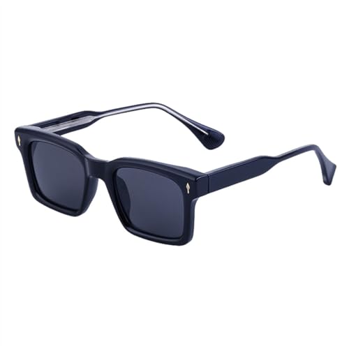 Fahrende Sonnenbrille Retro-Frauen-männliche Acetat-Quadrat-Sonnenbrille für Männer Uv400 im Freien Leopard,Schwarz,Einheitsgröße von MUTYNE
